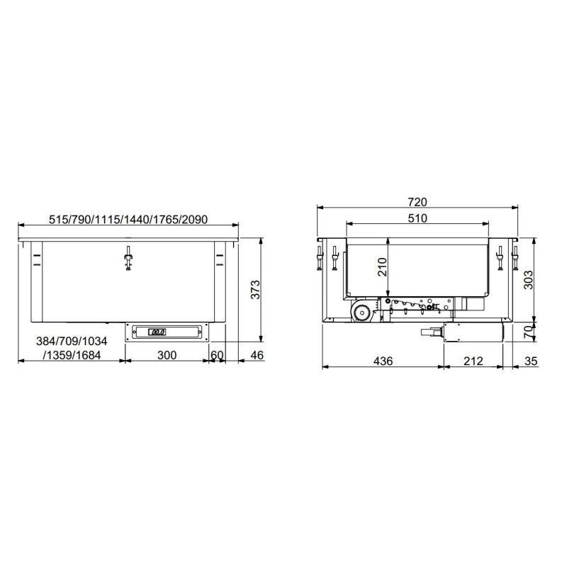 COMBISTEEL - Drop-in bain-marie air chaud 4/1