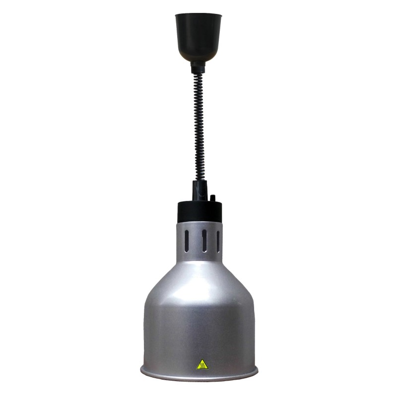 COMBISTEEL - Lampe chauffante argent