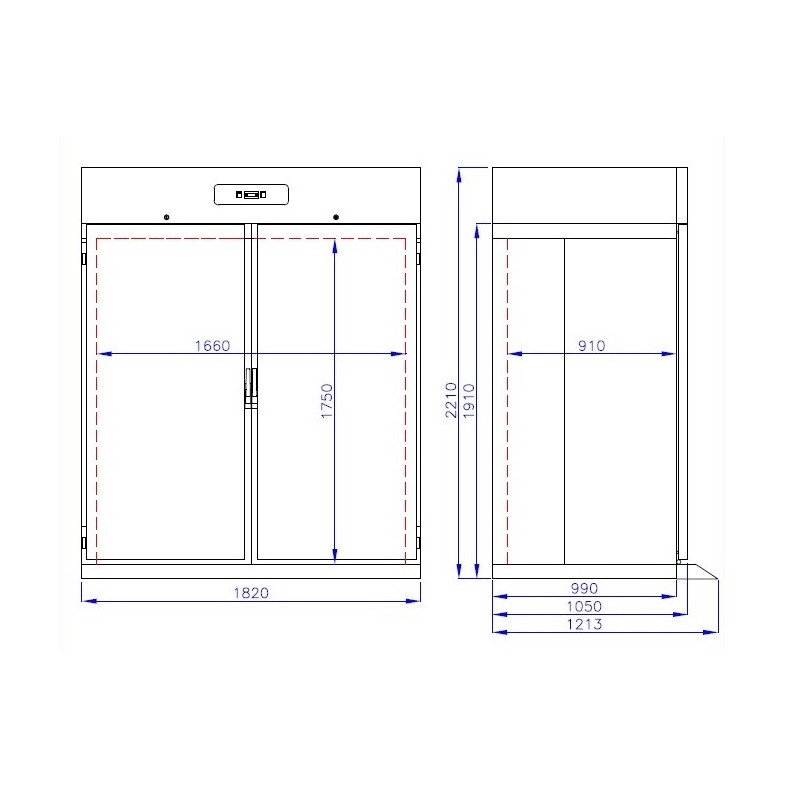 COMBISTEEL - Congélateur en acier inox mono block 1400 litres