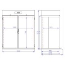 COMBISTEEL - Congélateur en acier inox mono block 1400 litres