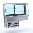 COMBISTEEL - Drop-in vitrine courbee réfrigérée - fermé 4/1
