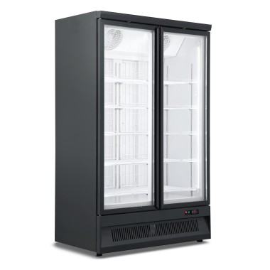 COMBISTEEL - Congélateur 2 portes en verre