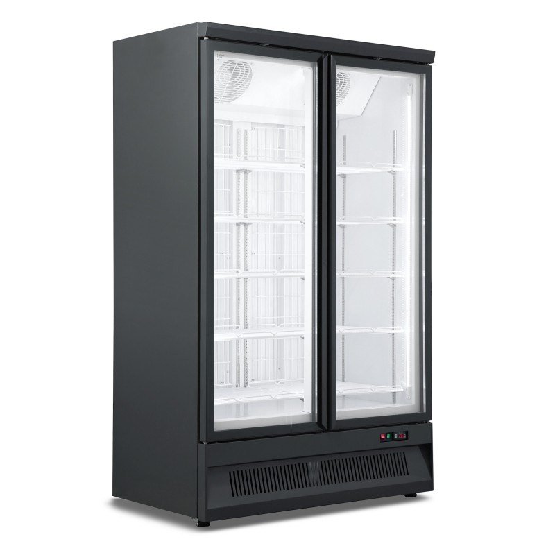 COMBISTEEL - Congélateur 2 portes en verre