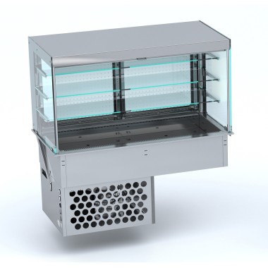 COMBISTEEL - Drop-in vitrine cubique réfrigérée - roll-up 3/1