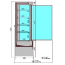 COMBISTEEL - Vitrine froide murale 2 portes