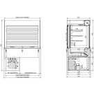 COMBISTEEL - Drop-in vitrine cubique réfrigérée