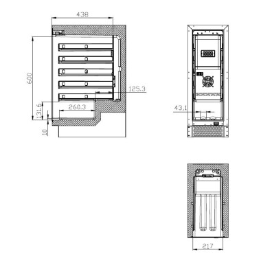 COMBISTEEL - Cave à vin 50 litres