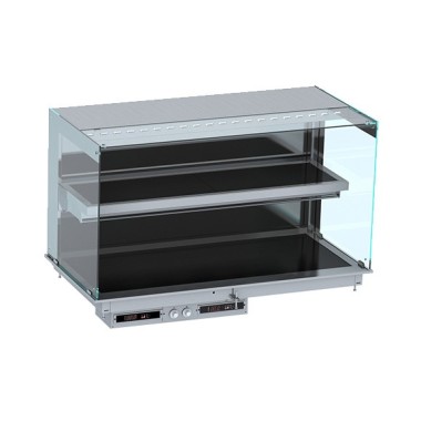 COMBISTEEL - Drop-in vitrine cubique chauffante mural