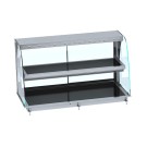COMBISTEEL - Drop-in vitrine courbée chauffante noir