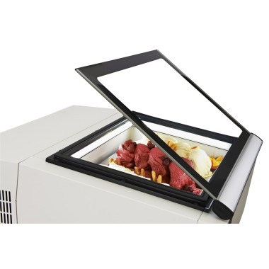 COMBISTEEL -  Vitrine à crème glacée blanc