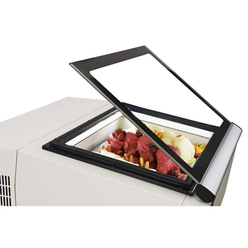 COMBISTEEL -  Vitrine à crème glacée blanc