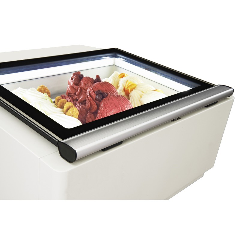 COMBISTEEL -  Vitrine à crème glacée blanc
