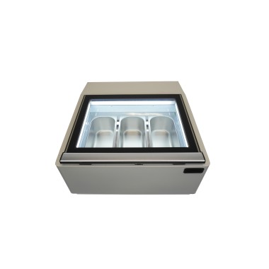 COMBISTEEL -  Vitrine à crème glacée blanc