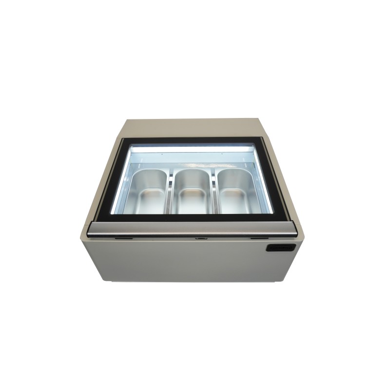 COMBISTEEL -  Vitrine à crème glacée blanc