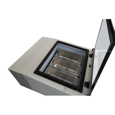 COMBISTEEL -  Vitrine à crème glacée blanc