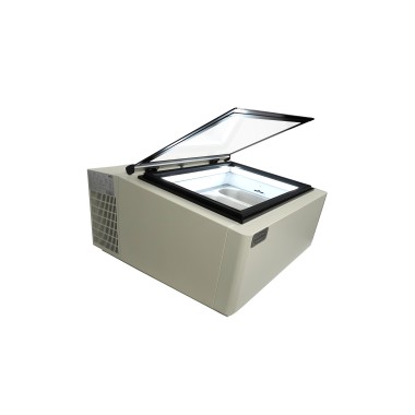 COMBISTEEL -  Table vitrine à crème glacée blanc