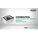 COMBISTEEL -  Table vitrine à crème glacée blanc