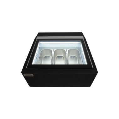 COMBISTEEL -  Table vitrine à crème glacée
