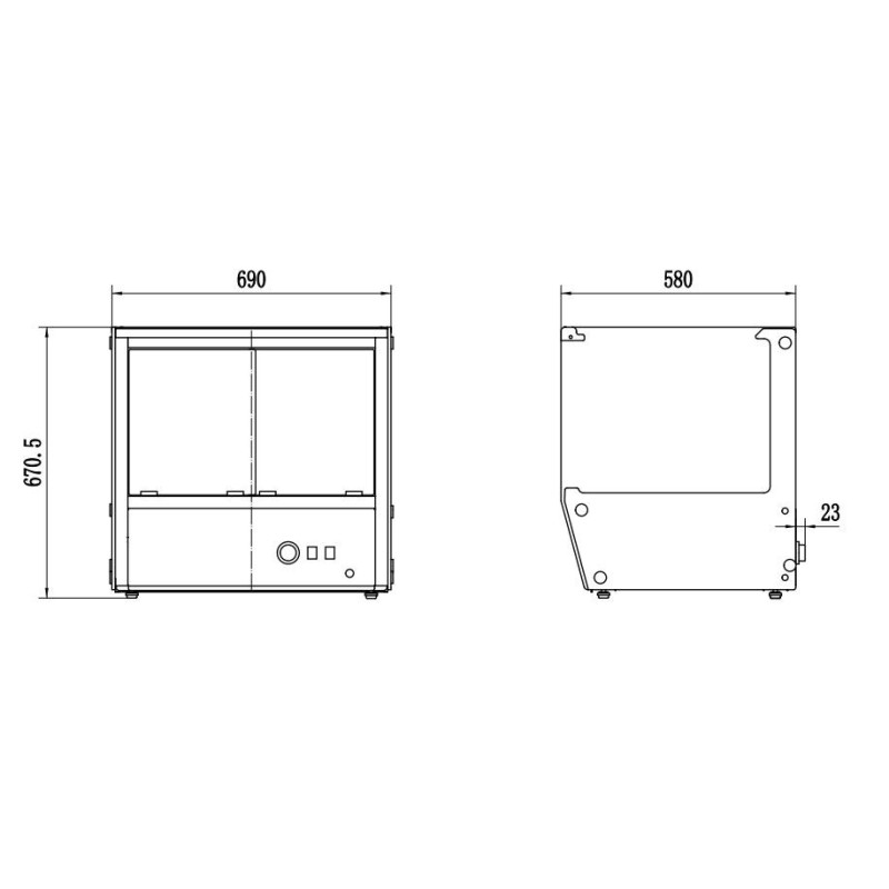 COMBISTEEL - Vitrine chauffante 137l