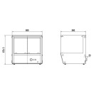 COMBISTEEL - Vitrine chauffante 137l
