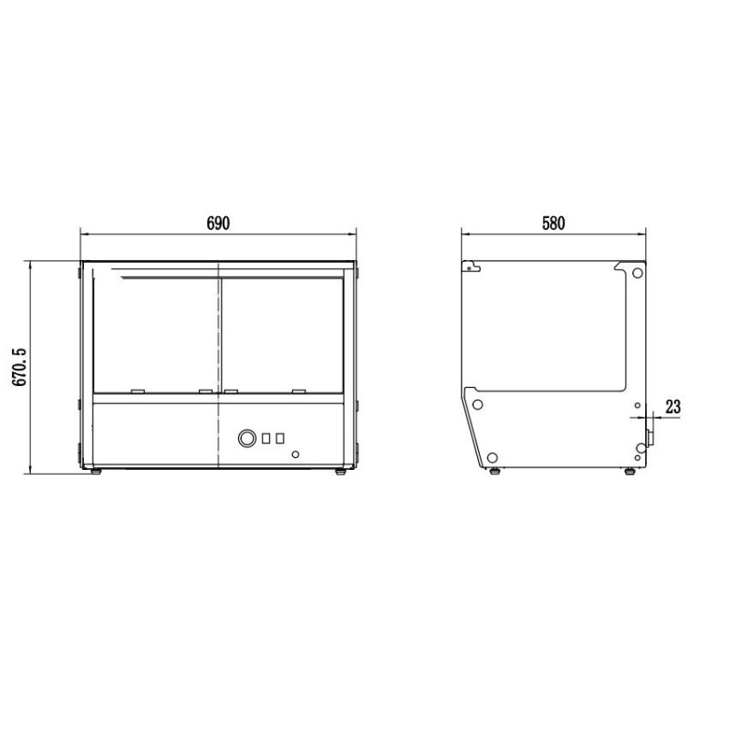 COMBISTEEL - Vitrine chauffante 174l