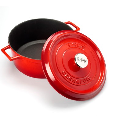 COMBISTEEL - Fait tout en fonte diam 24 rouge