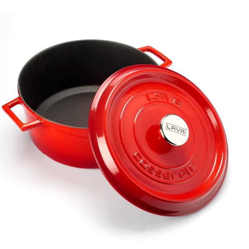COMBISTEEL - Fait tout en fonte diam 24 rouge