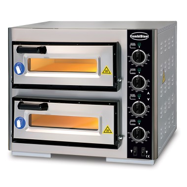 COMBISTEEL - Four à pizza électrique double 2 x 1