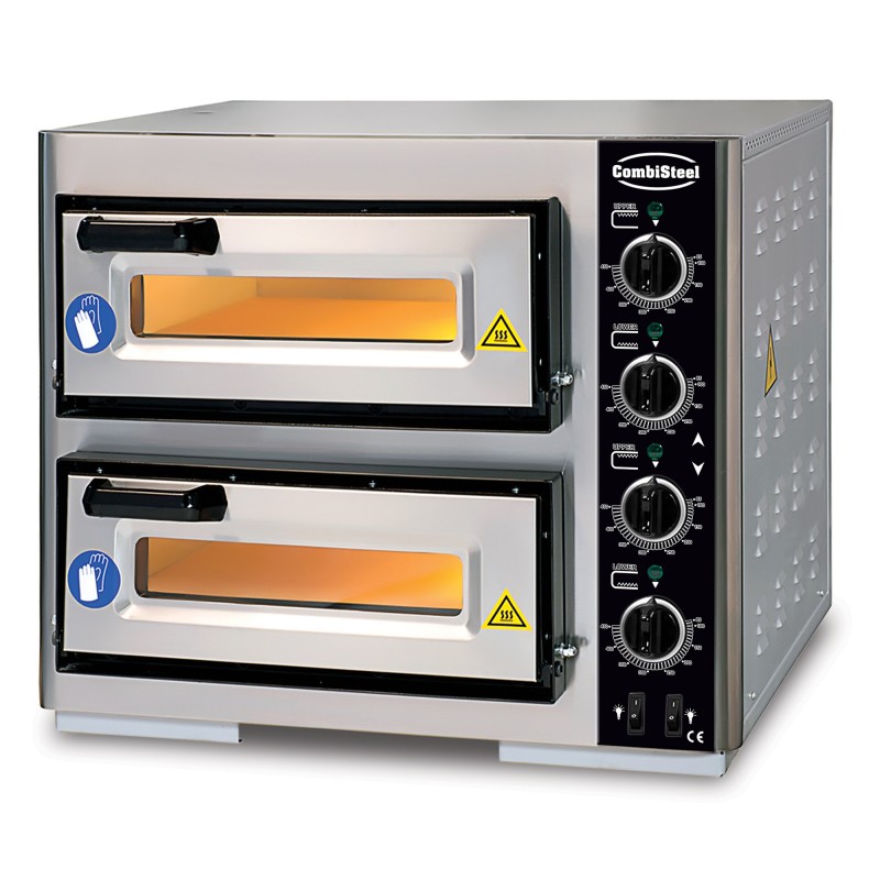COMBISTEEL - Four à pizza électrique double 2 x 1