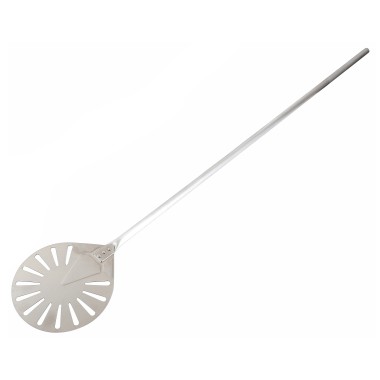 COMBISTEEL - Pelle à pizza perforée en acier inoxydable ronde 23-120