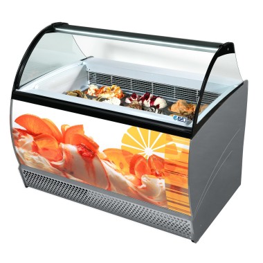 COMBISTEEL - Vitrine à creme glacée isabella 10