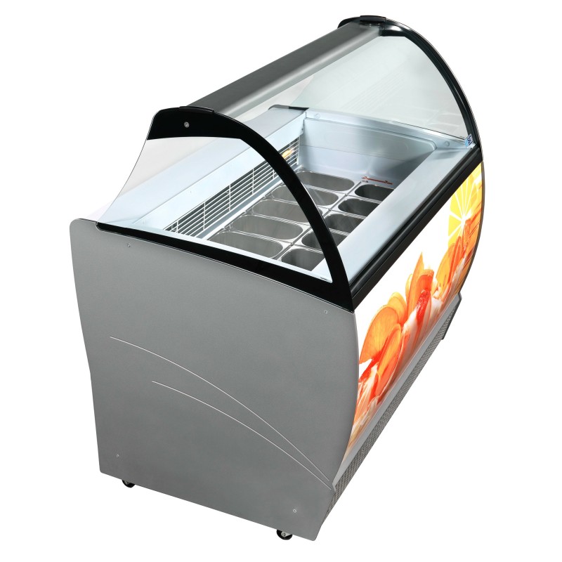 COMBISTEEL - Vitrine à creme glacée isabella 10