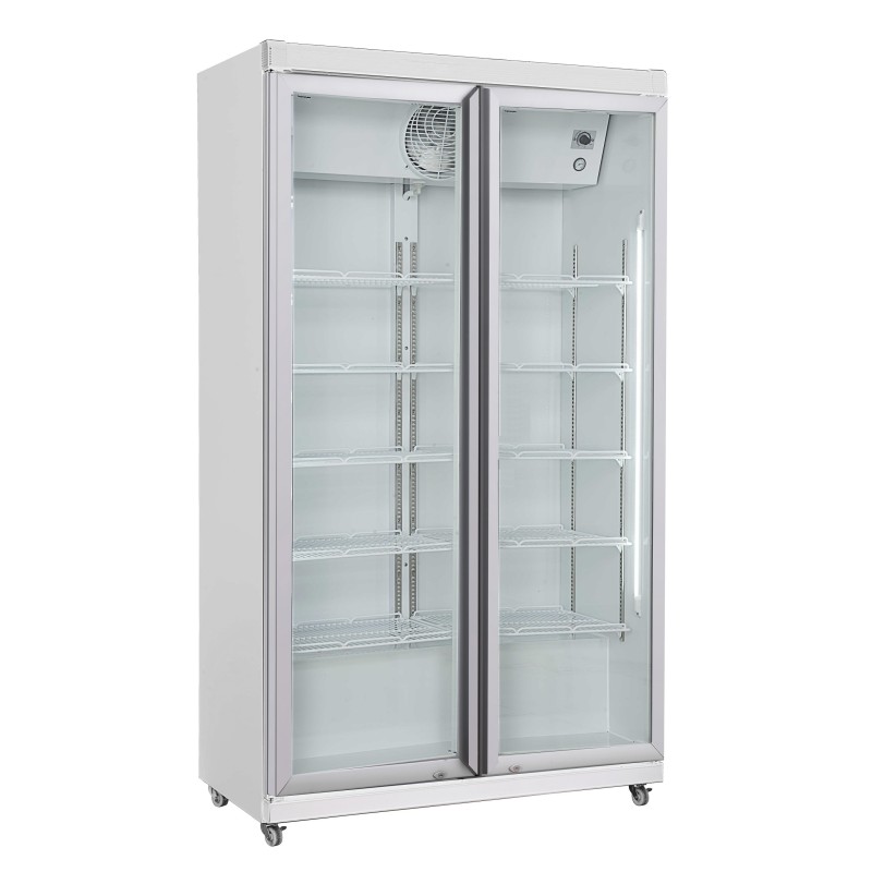 COMBISTEEL - Réfrigérateur 2 portes en verre avl-785r