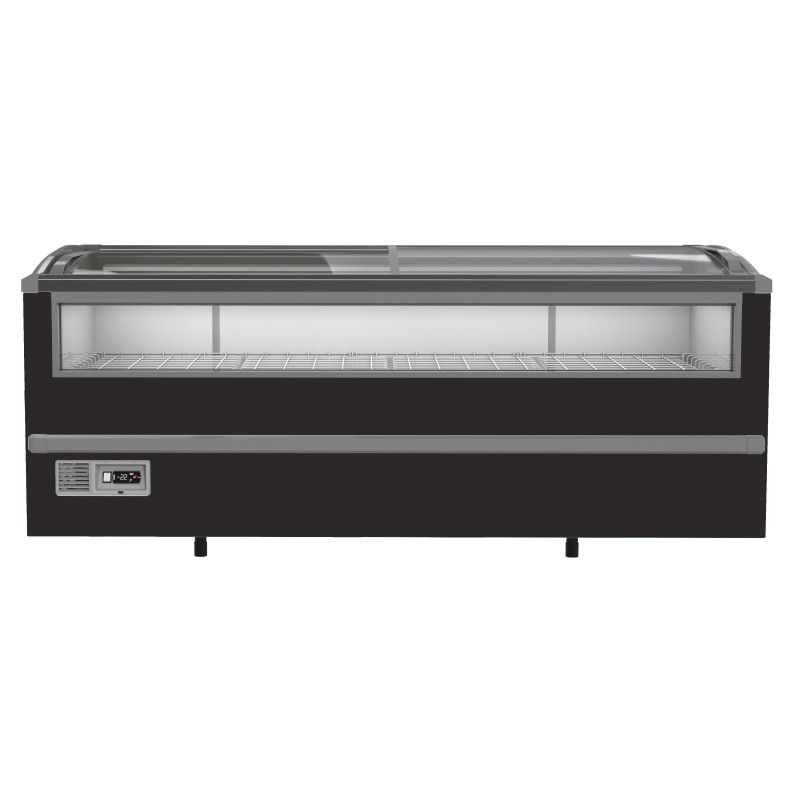 COMBISTEEL - Congélateur bahut pour supermarché noir 2125