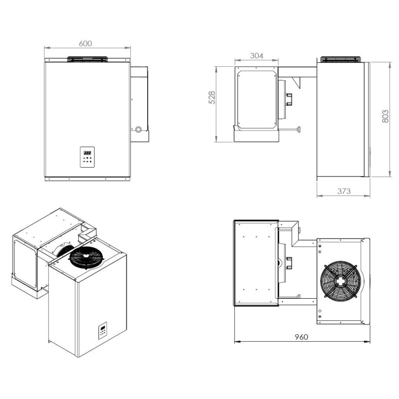 COMBISTEEL - Unité de réfroidissement type positif 13,1-18 m3