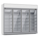 COMBISTEEL - Réfrigérateur 4 portes en verre ins-2060r