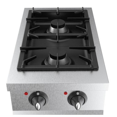 COMBISTEEL - Cuisinière à gaz 2 bruleurs