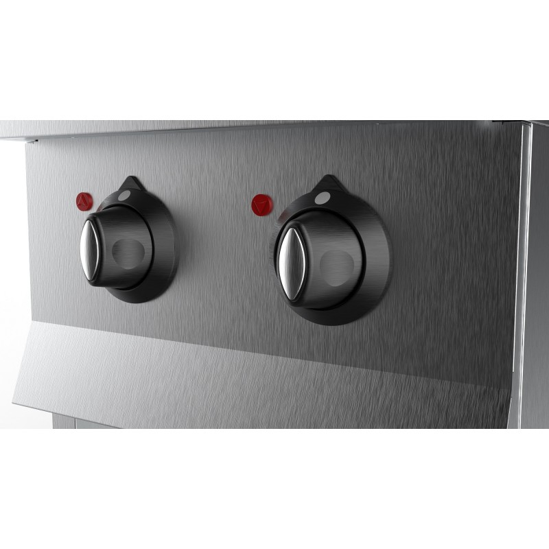 COMBISTEEL - Cuisinière à gaz 4 bruleurs