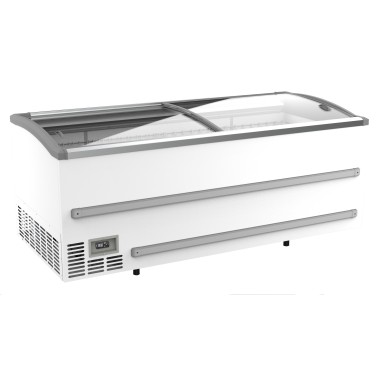 COMBISTEEL - Congélateur bahut pour supermarché blanc
