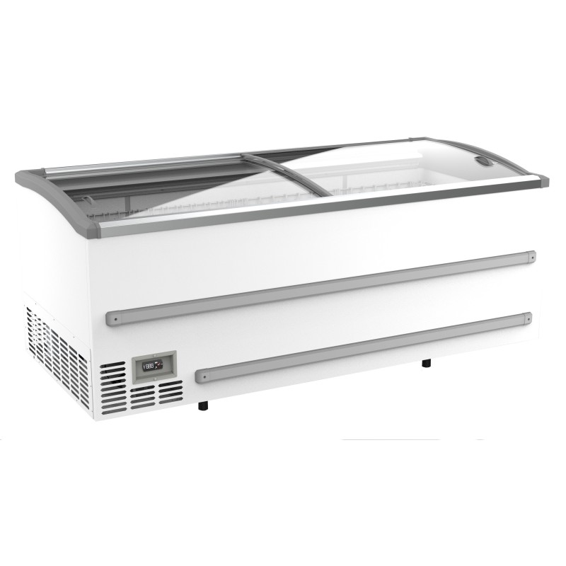 COMBISTEEL - Congélateur bahut pour supermarché blanc