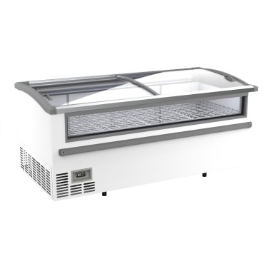 COMBISTEEL - Congélateur bahut pour supermarché blanc 2125