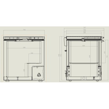 COMBISTEEL - Congélateur bahut couvercle en inox 202 l