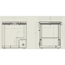 COMBISTEEL - Congélateur bahut couvercle en inox 202 l