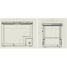 COMBISTEEL - Congélateur bahut couvercle en inox 305 l