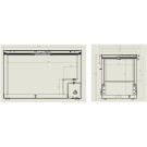 COMBISTEEL - Congélateur bahut couvercle en inox 407 l