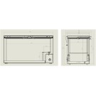 COMBISTEEL - Congélateur bahut couvercle en inox 469 l