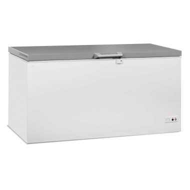 COMBISTEEL - Congélateur bahut couvercle en inox 572 l