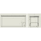 COMBISTEEL - Congélateur bahut couvercle en inox 572 l