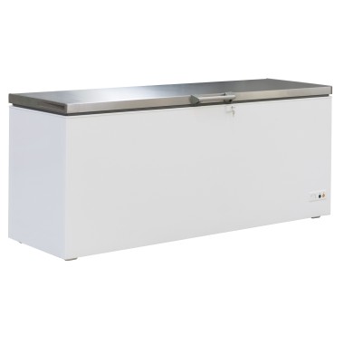 COMBISTEEL - Congélateur bahut couvercle en inox 635 l