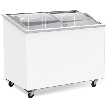 COMBISTEEL - Congélateur bahut couvercle en verre 297 l